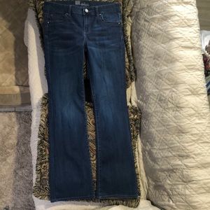 Kut From The Kloth Dark Wash Jeans with Bling Sz 8